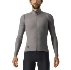 Maglia Manica Lunga Castelli Tutto Nano RoS Rosso Corsa Grigio
