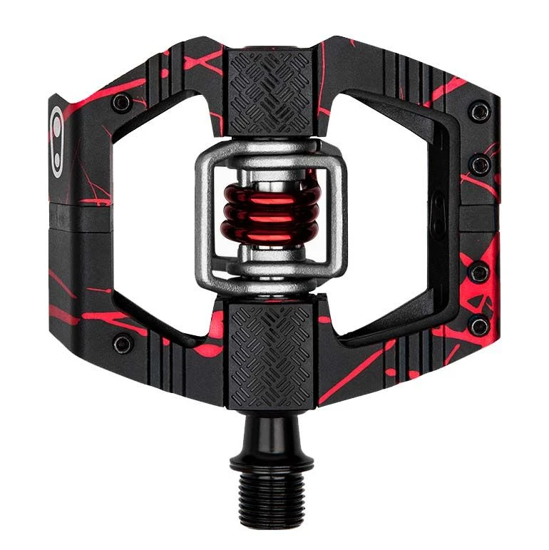 Pedali Crankbrothers Mallet E Ls Ltd Splatter Nero/rosso 3 Pedali Crankbrothers Mallet E Ls Ltd Splatter Nero/rosso