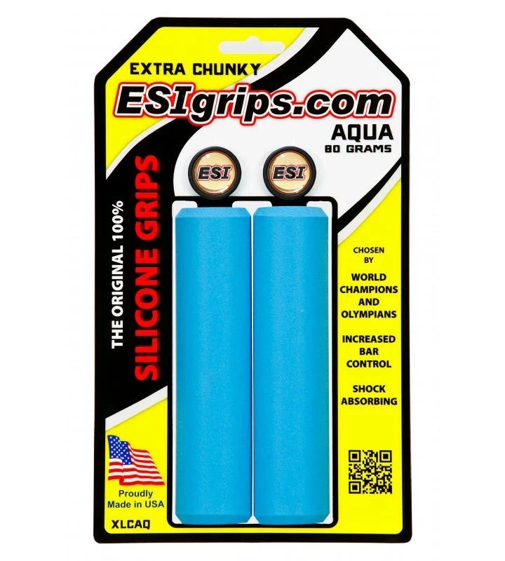 ESI Grips Manopole Extra Chunky 80gr Azzurro 3 ESI Grips Manopole Extra Chunky 80gr Azzurro