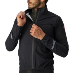 Mantellina Castelli Emergency 2 Rain Nero -Ricambi Bici Pro mantellina castelli emergency 2 rain nero 2