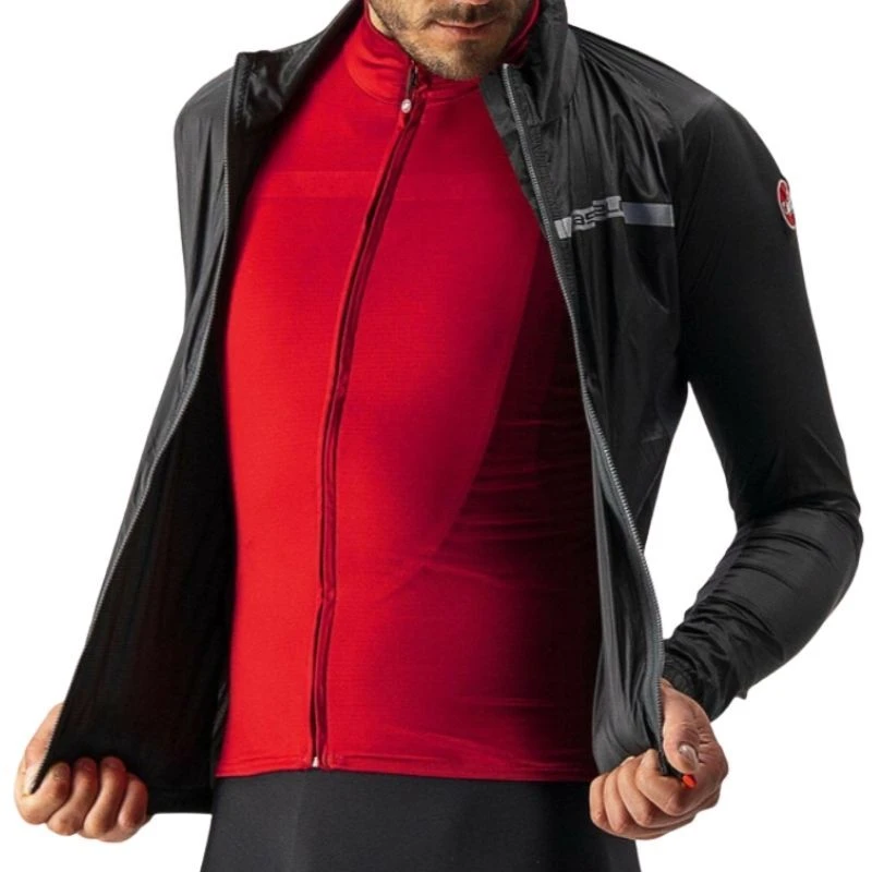 Mantellina Castelli Squadra Stretch Nero/grigio 6 Mantellina Castelli Squadra Stretch Nero/grigio - immagine 4