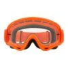 Maschera Oakley O Frame Mx Moto Arancione Lente Clear