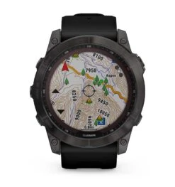 Garmin Fenix 7x Sapphire Solar Dlc Grigio Cinturino Nero -Ricambi Bici Pro nuovo fenix7x