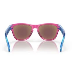 Occhiali Oakley Frogskins Bambino Xxs Rosa Fluo/azzurro Lenti Prizm Sapphire -Ricambi Bici Pro occhiali oakley frogskins xxs rosa fluo azzurro lenti prizm sapphire 3