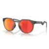 Occhiali Oakley HSTN Grigio Opaco Lenti Prizm Ruby -Ricambi Bici Pro occhiali oakley hstn grigio opaco lenti prizm ruby 1