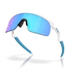 Occhiali Oakley Resistor Bianco Lucido Ragazzo Lenti Prizm Sapphire -Ricambi Bici Pro occhiali oakley resistor bianco lucido lenti prizm sapphire 5