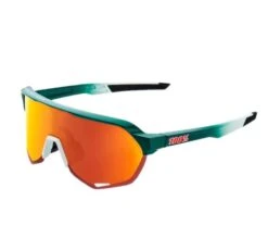 Occhiali 100% S2 Bora Hans Grohe Team Bianco Metallic Lente Hiper Rosso Multilayer Mirror