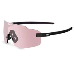 Occhiali Koo Supernova Nero Opaco Lente Photochromic Rosa