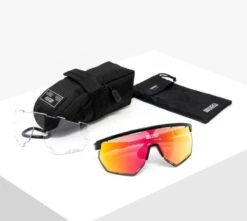 Occhiali Scicon Aerowing Nero Lucido Lente Multimirror Rosso -Ricambi Bici Pro occhialis1