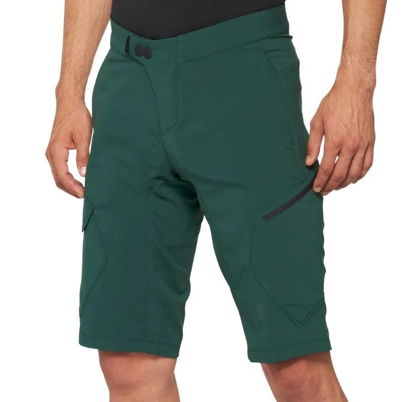 Pantaloni Corti 100% Ridecamp Verde 3 Pantaloni Corti 100% Ridecamp Verde