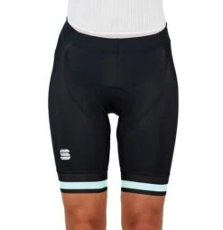 Sportful Pantaloni Corti Bf Classic Donna Nero/azzurro