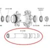 Fulcrum Perno Mozzo Posteriore Db 1 Fulcrum Perno Mozzo Posteriore Db -Ricambi Bici Pro perno posteriore post1