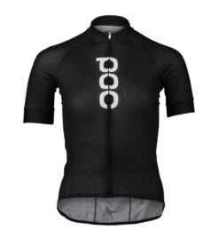Maglia Poc Essential Road Logo Donna Nero