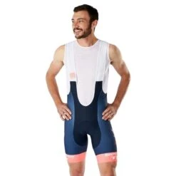 Salopette Santini Trek-Segafredo Team Replica Blu/corallo