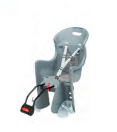 POLISPORT Seggiolino Posteriore Boodie Ff Telaio Argento 3 POLISPORT Seggiolino Posteriore Boodie Ff Telaio Argento