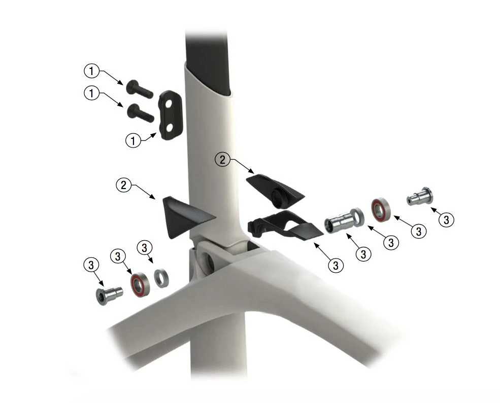 Trek 527965 Cover Madone 9 Isospeed Nero 2pz 4 Trek 527965 Cover Madone 9 Isospeed Nero 2pz - immagine 2