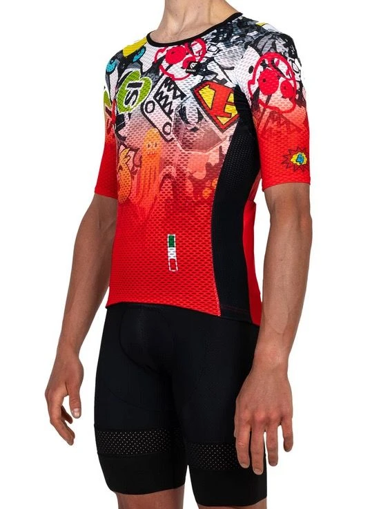 Pissei Maglia Vortice Rosso/cartoon 4 Pissei Maglia Vortice Rosso/cartoon - immagine 2