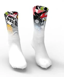 Pissei Calzini Custom Bianco/cartoon
