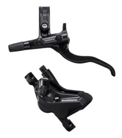 Shimano Impianto Freno A Disco Mt4100 4 Pistoni Anteriore Nero