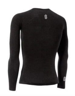 Maglia Intima Manica Lunga Collo V Warm Nero