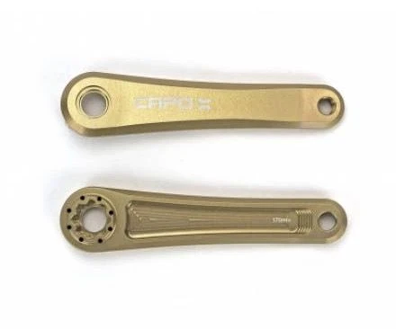 Guarnitura Leonardi Racing Capo Quarq 170mm Senza Corona Oro 3 Guarnitura Leonardi Racing Capo Quarq 170mm Senza Corona Oro