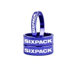 Kit Spessori Alluminio 1-1/8'' 10/10/5mm Blu 3pz