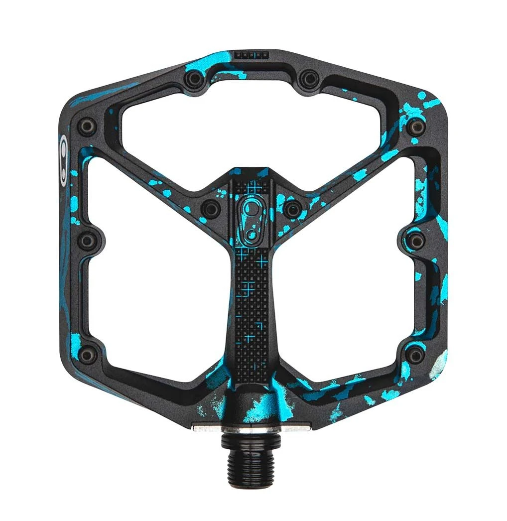 Pedali Crankbrothers Stamp 7 Splatter Blu Tg.L 3 Pedali Crankbrothers Stamp 7 Splatter Blu Tg.L