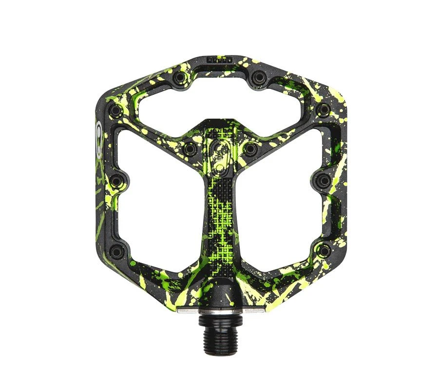 Pedali Crankbrothers Stamp 7 Splatter Verde Tg.S 3 Pedali Crankbrothers Stamp 7 Splatter Verde Tg.S