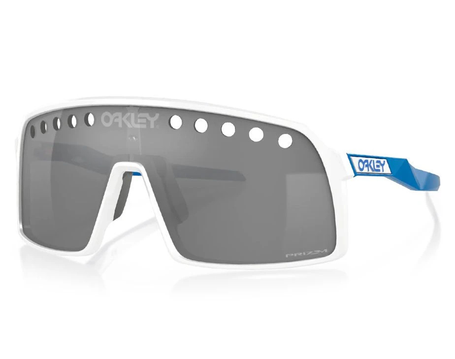 Occhiali Oakley Sutro Eyeshade Bianco/blu Lenti Prizm Black 3 Occhiali Oakley Sutro Eyeshade Bianco/blu Lenti Prizm Black
