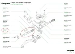 HOPE Pistone Leva Tech3 -Ricambi Bici Pro tech3df