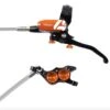 Impianto Frenante Hope Tech 4 E4 Braided Nero/Arancione -Ricambi Bici Pro tech4braided