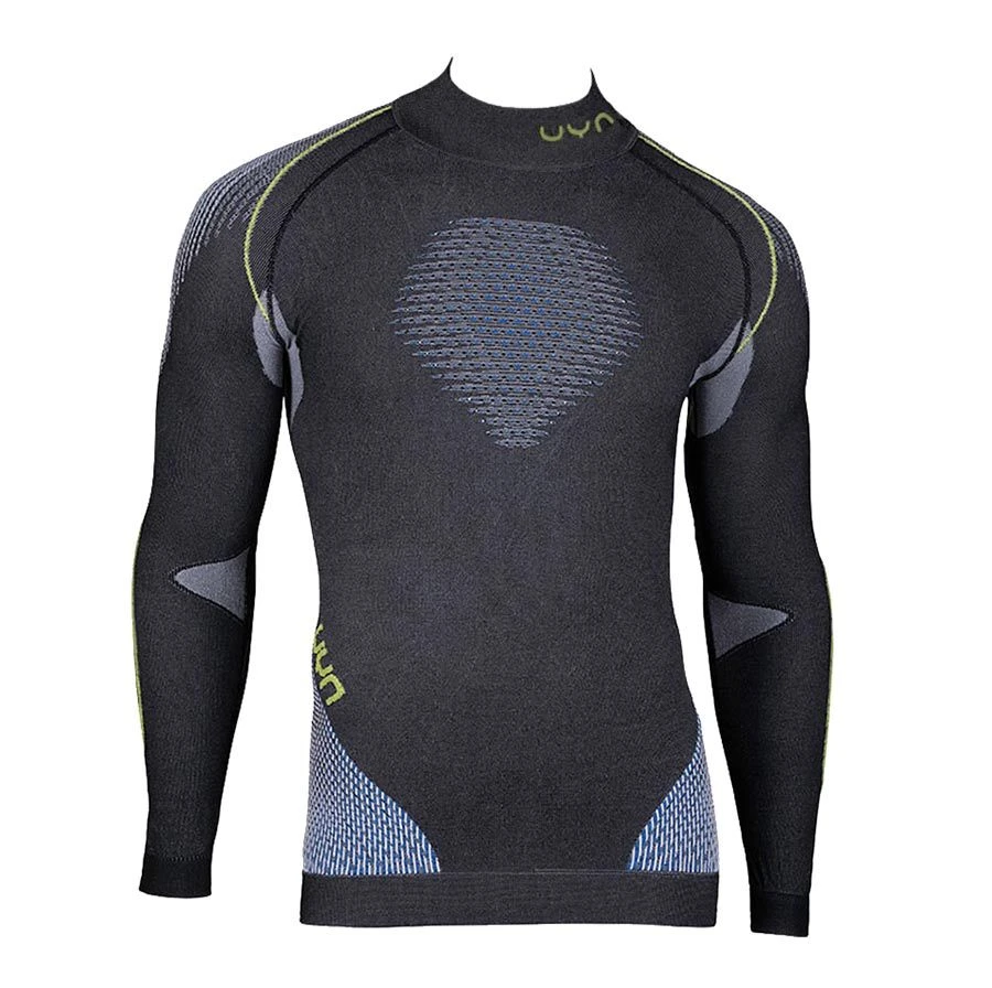 UYN Maglia Intima Manica Lunga Lupetto Evolutyon Grigio/blu/giallo 3 UYN Maglia Intima Manica Lunga Lupetto Evolutyon Grigio/blu/giallo